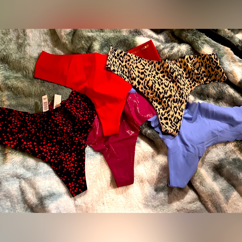 Lot of 5 Victoria Secret Thongs, BRAND NEW WITH TAGS